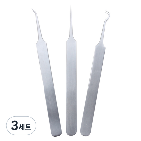 로얄 전문가용 압출기 핀셋 3종 세트, 3세트