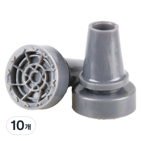 Dr.펠리스제이 목발 지팡이 리필 고무캡 패킹 22mm, C그레이, 10개