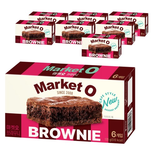 오리온 마켓오 브라우니 6p, 120g, 8개