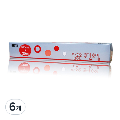 참좋은리빙 쿠킹 호일 30cm x 30m, 6개
