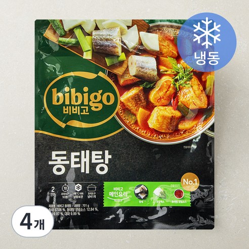 비비고 동태탕 2인용 (냉동), 701g, 4개
