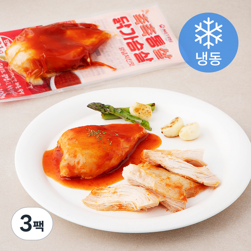 미트리 촉촉통살 닭가슴살 양념치킨맛 (냉동), 100g, 3팩