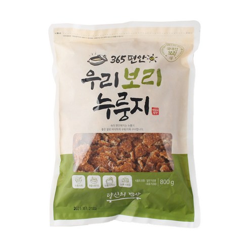 365편안 우리 보리 누룽지, 800g, 2개