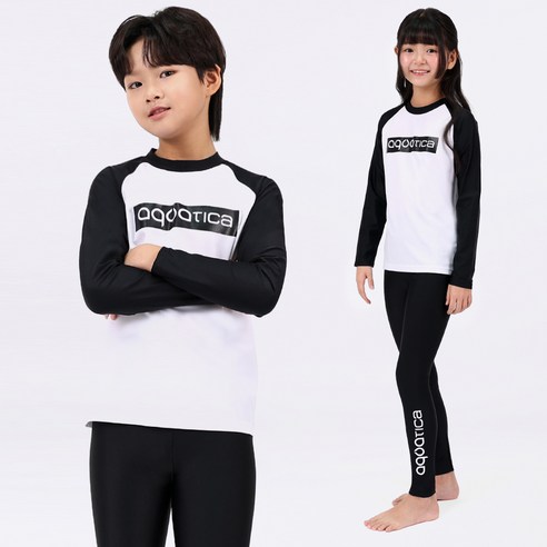 아쿠아티카 아동용 only one 래쉬가드 + 워터레깅스 세트 AQA341