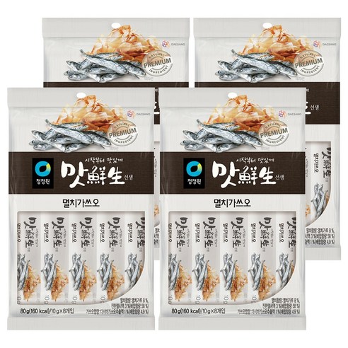 청정원 맛선생 멸치가쓰오 스틱, 80g, 4개