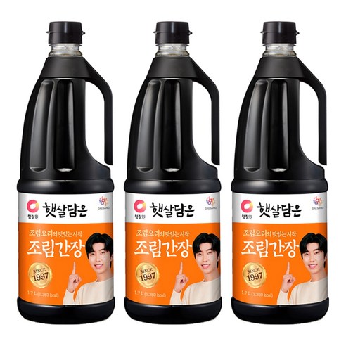 햇살담은 청정원 조림간장, 1.7L, 3개