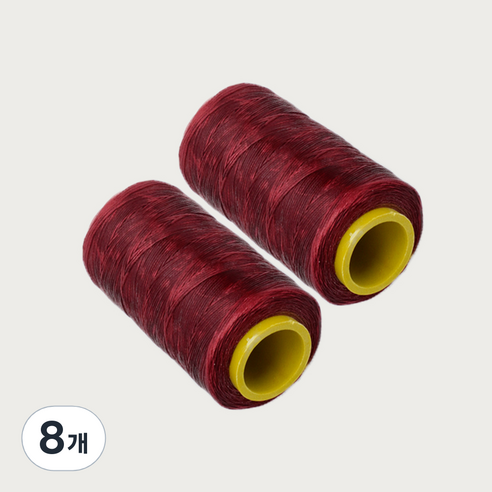 가죽공예 왁스실 초사용 1mm x 220m, 로즈, 8개