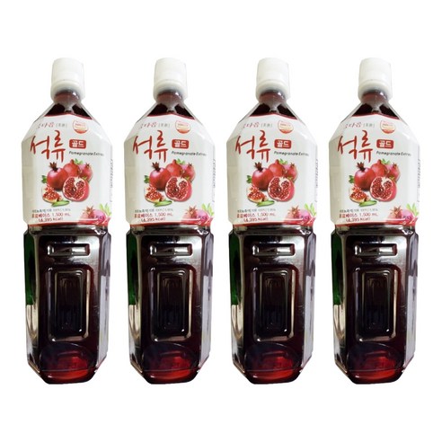 파낙스 참다음 석류 골드 음료베이스, 1.5L, 4개