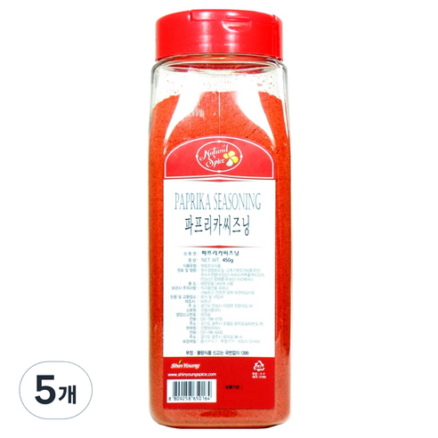 내츄럴스파이스 파프리카 씨즈닝, 450g, 5개