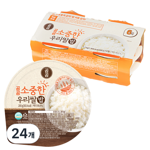 곰곰 소중한 우리쌀 밥, 200g, 24개
