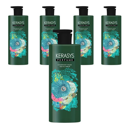 케라시스 샤르망 머스크 퍼퓸 샴푸, 600ml, 5개