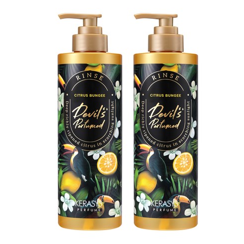 케라시스 데빌스 퍼퓸 시즌2 샴푸 시트러스 번지, 3개, 500ml
