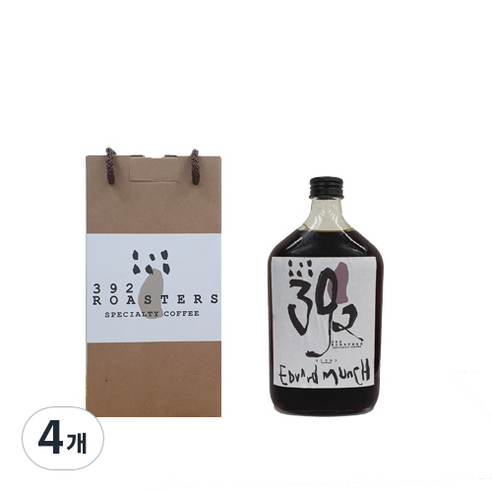 392로스터스 콜드브루 에드바르드 뭉크 더치커피, 450ml, 1개입, 4개