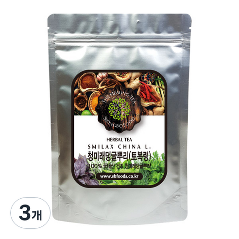 성보식품 청미래덩굴뿌리 토복령, 200g, 3개