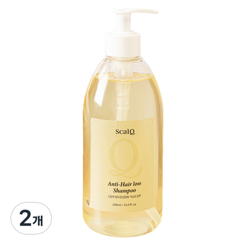 스칼큐 탈모증상완화 샴푸, 2개, 500ml