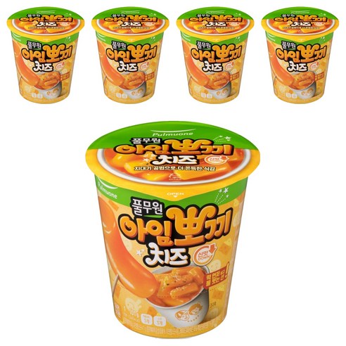 풀무원 아임뽀끼 치즈 떡볶이, 101g, 5개