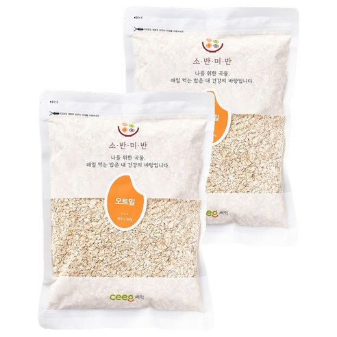 씨익 소반미반 오트밀, 500g, 2개
