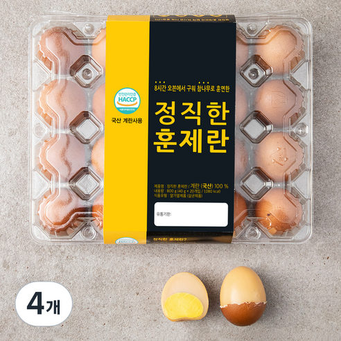 자연애찬 정직한 훈제란 20구, 4개