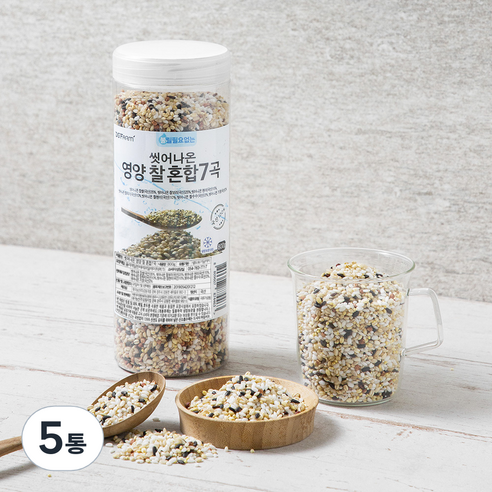 씻어나온 영양 찰 혼합 7곡, 800g, 5통