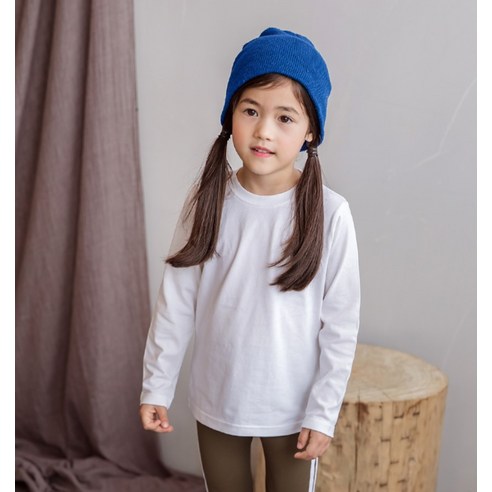 유라비 아동용 베이직 라운드 기본티셔츠 2p - 편안하고 실용적인 아이용 옷