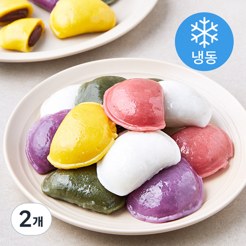 키친고메 굳지않는 팥 앙금 바람떡 (냉동), 500g, 2개