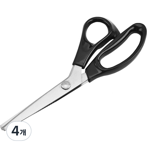 TUCOB 스테인리스 핑킹가위 삼각형 재단가능 3mm, 혼합색상, 4개