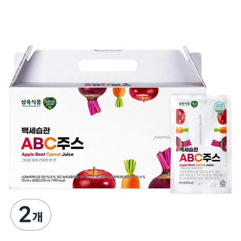 삼육 백세습관 ABC주스, 60개, 70ml