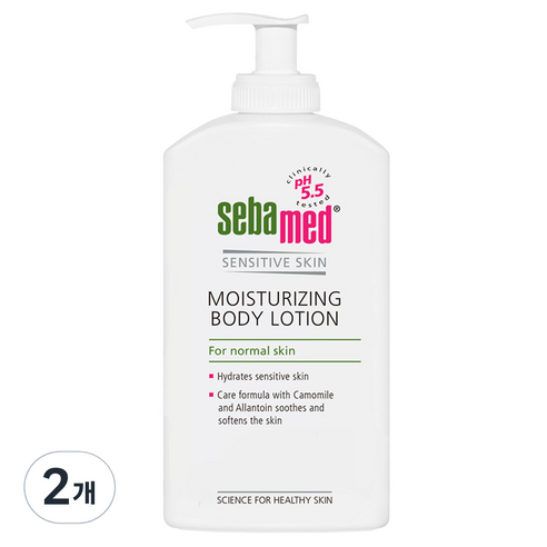 Sebamed 세바메드 모이스처라이징 1L 바디로션, 750ml, 2개