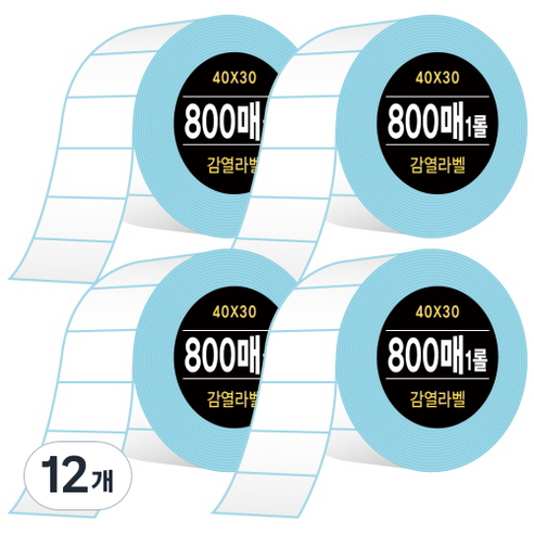 다다 감열라벨 800매, 12개