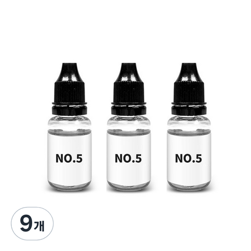 디씨네트워크 큐빅베어 차량용 방향제 리필, 9개, 넘버5