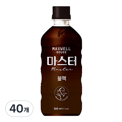 맥스웰하우스 콜롬비아나 마스터 블랙커피, 500ml, 40개