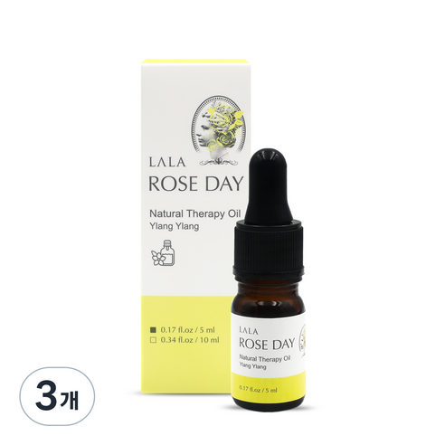 라라로즈데이 시즌2 오일 스포이드 이너퍼퓸 여성청결제 일랑일랑향, 5ml, 3개