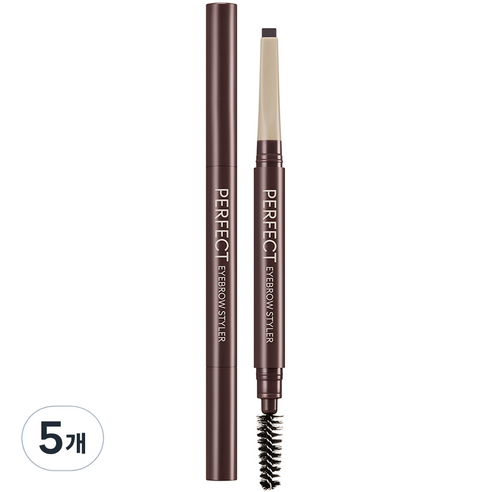 미샤 퍼펙트 아이브로우 스타일러 오토펜슬 0.15g, 레드브라운, 5개