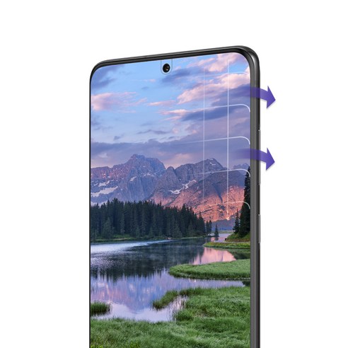 갤럭시 S21 플러스를 위한 자가복원 및 지문방지 기능의 안전한 액정보호 필름