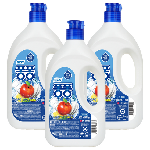 퐁퐁 뉴 주방세제, 980ml, 3개
