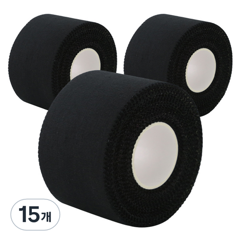 크리다 KRIDA C-tape 스포츠 테이프 블랙 3.8cm x 9.1m, 15개, 1개입