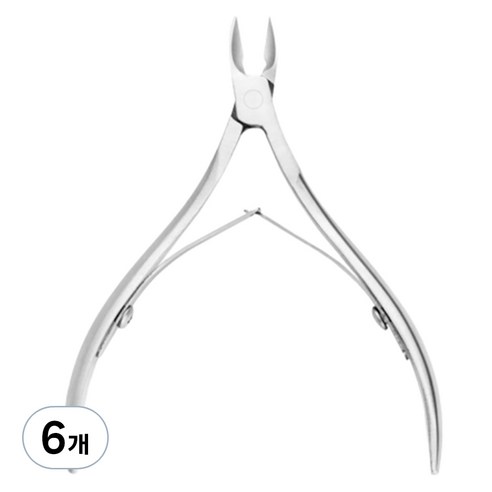 리빙홈디테일 네일케어 전문가용 니퍼 95mm, 실버, 6개