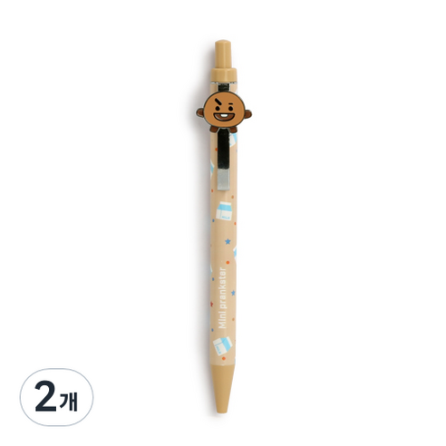 모노폴리 BT21 스윙 젤 펜 0.5mm, SHOOKY, 2개