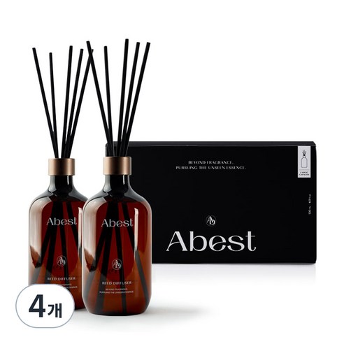 아베스트 디퓨저, 화이트머스크, 500ml, 4개