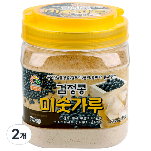 오양식품 검정콩 미숫가루, 2개, 800g