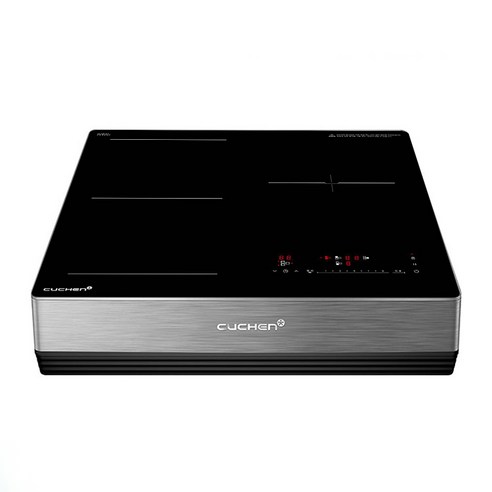 쿠첸 프리스텐딩 방식 인덕션 전기레인지 3구 + 스탠드케이스 150mm 다크실버, CIR-O2IH33FLBIA, 프리스탠딩