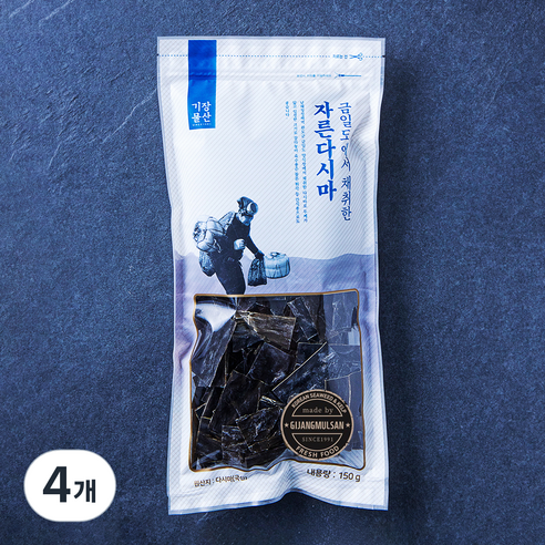 기장물산 금일도에서 채취한 자른다시마, 150g, 4개