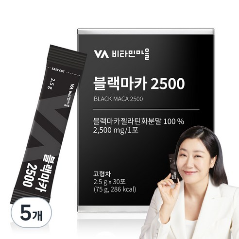 비타민마을 블랙마카 2500, 75g, 5개