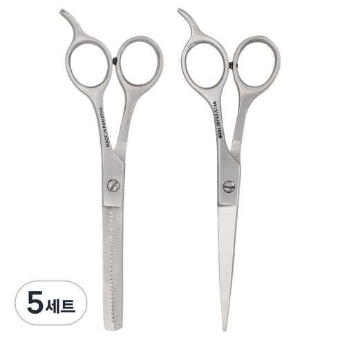 벨로티 굿즈 전문가용 미용가위 세트 커트가위+틴닝가위, 5세트