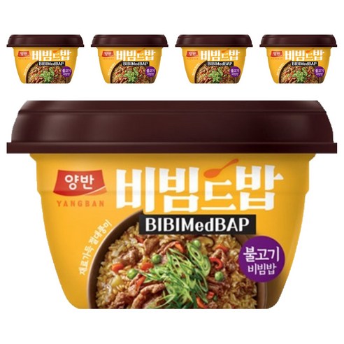 동원 양반 비빔드밥 불고기 비빔밥 컵, 271.5g, 5개