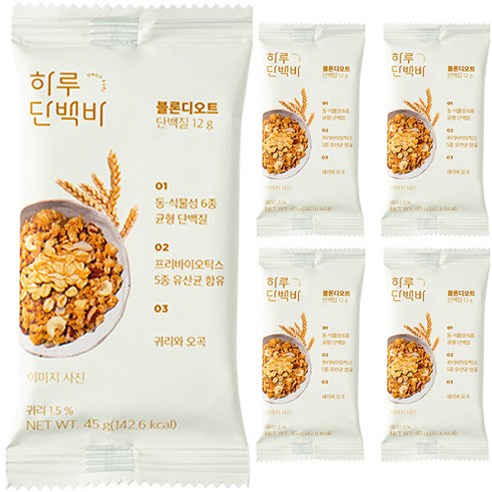 프로틴방앗간 블론디오트 하루 단백질바, 45g, 5개