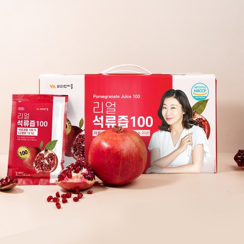 비타민마을 리얼 석류즙 100, 2.1L, 1박스