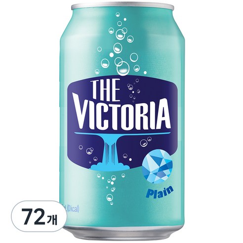 웅진빅토리아 더 빅토리아 플레인 탄산수 캔, 350ml, 72개