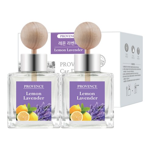 프로방스 차량용 디퓨저 50ml, 레몬라벤더, 2개