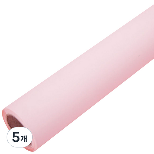 솔로몬샵 무광 양면 종이롤 포장지 50g, 연핑크, 5개